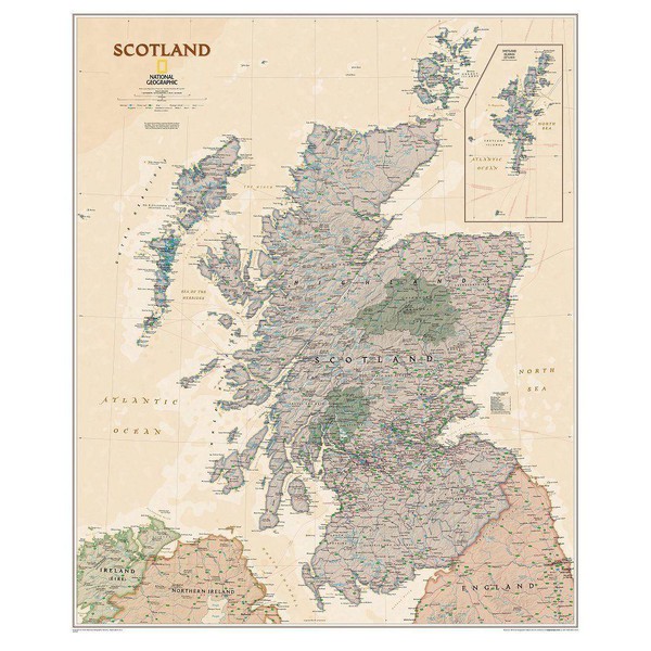 National Geographic Harta Scoţia