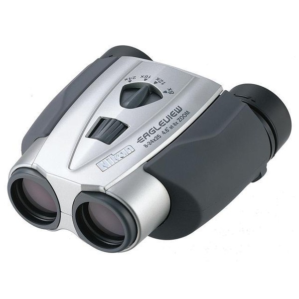 Nikon Binocluri cu zoom Eagleview 8-24x25 CF, argintiu