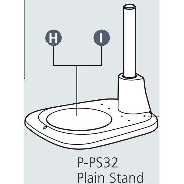 Nikon Stativ coloana P-PS32 Plain Base for incident light with pillar