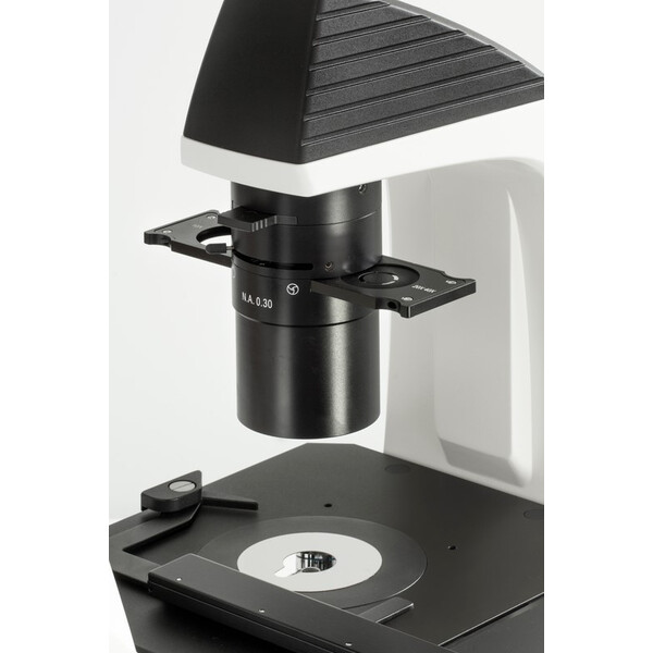 Kern Microscop inversat OCM 167, FL, PH, trino, Abbe-N.A.-0,3-Kondensor fix, 10x-40x, Al, Dl, 5W LED