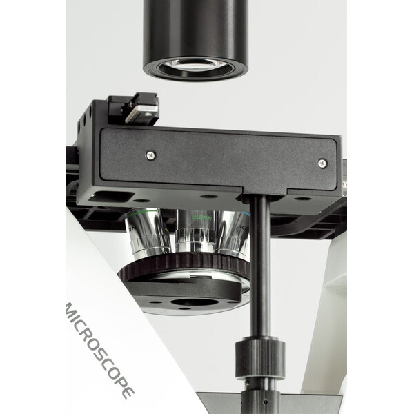 Kern Microscop inversat OCM 167, FL, PH, trino, Abbe-N.A.-0,3-Kondensor fix, 10x-40x, Al, Dl, 5W LED