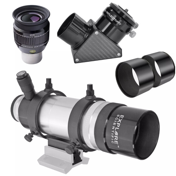 Explore Scientific Refractor apochromat AP 102/714 ED FCD-100 CF Hexafoc iEXOS-100 PMC-8 Wi-Fi GoTo