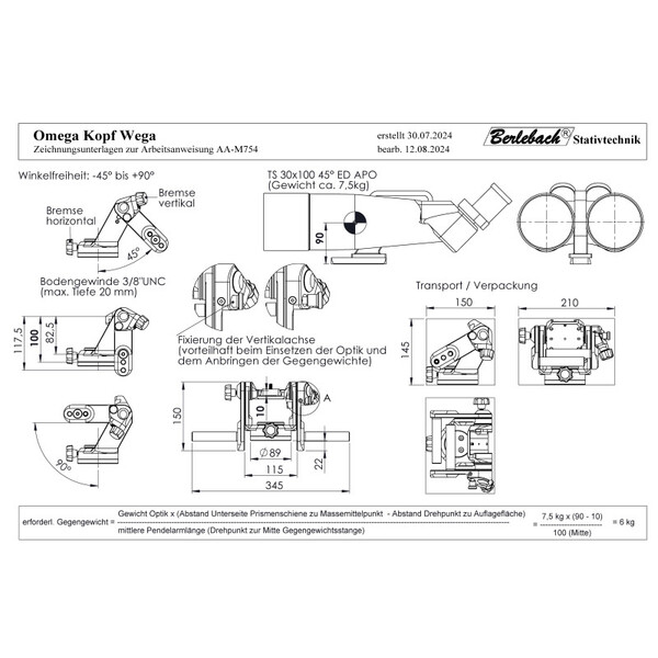 Berlebach Montura Wega AZ