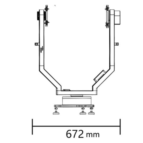 Montura iOptron Montierung HAZ130 Strain Wave Alt-AZ