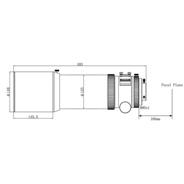 Askar Refractor apochromat AP 108/600 Quintuplet OTA