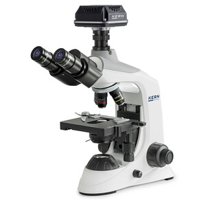 Kern Microscop Digitalmikroskop-Set, OBE 124C825, HF, digital, 1,25 Abbe-Kondensor, fix, USB 2.0, 40-400x, Dl, 3W LED, DIN, 5,1 MP