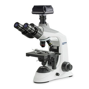 Kern Microscop Digitalmikroskop-Set, OBE 124C832, HF, digital, 1,25 Abbe-Kondensor, fix, USB 3.0, 40-400x, Dl, 3W LED, DIN, 5,1 MP