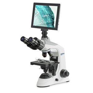 Kern Microscop Digitalmikroskopie-Set, OBE 124T241, HF, digital, 1,25 Abbe-Kondensor, fix, USB 2.0, 40-400x, Dl, 3W LED, 5 MP, Tablet