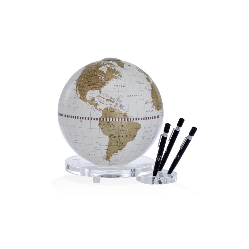 Zoffoli living Zoffoli Desk Globe Balance white/ gold with pen holder