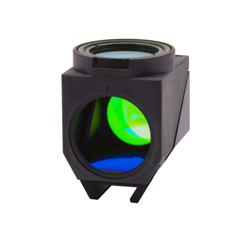 Optika Cub de fluorescență LED (LED + set de filtre) pentru IM-3LD4, M-1230, Emisie LED albastru 460nm, Filtru Ex 455-495, Dich 500, Em 510LP