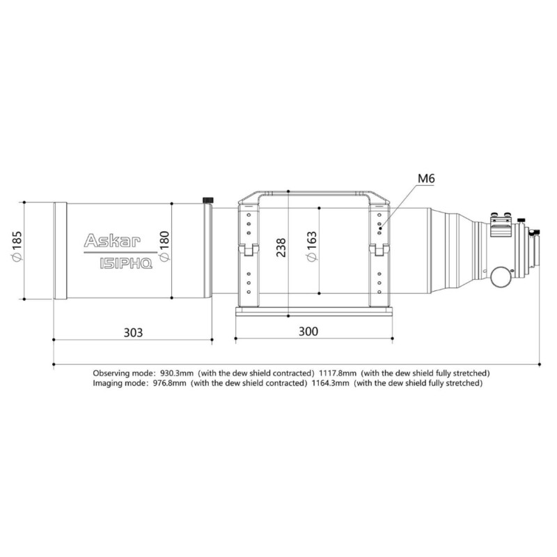 Askar Apochromatischer Refraktor AP 151/1057 151PHQ OTA