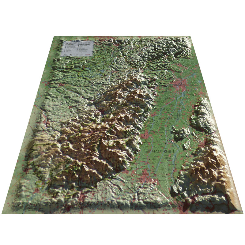 3Dmap Harta regionala Le Massif des Vosges