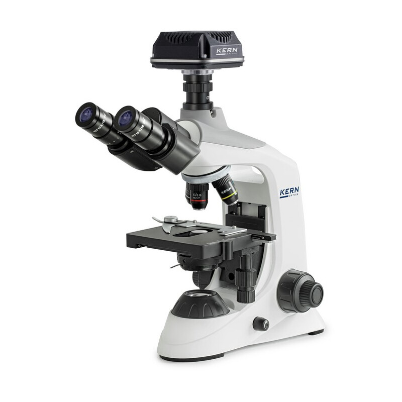 Kern Microscop Digitalmikroskop-Set, OBE 124C825, HF, digital, 1,25 Abbe-Kondensor, fix, USB 2.0, 40-400x, Dl, 3W LED, DIN, 5,1 MP