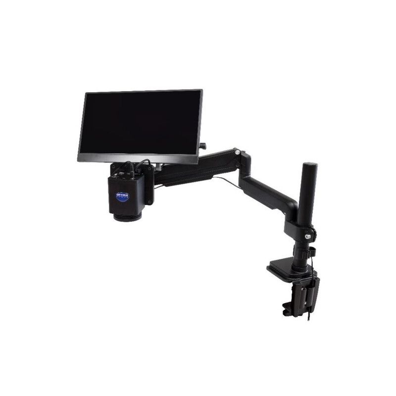 Optika Microscop IS-4K3, zoom opt. 1x-18x, Autofocus, 8 MP, 4K Ultra HD, pantograph stand, 15.6