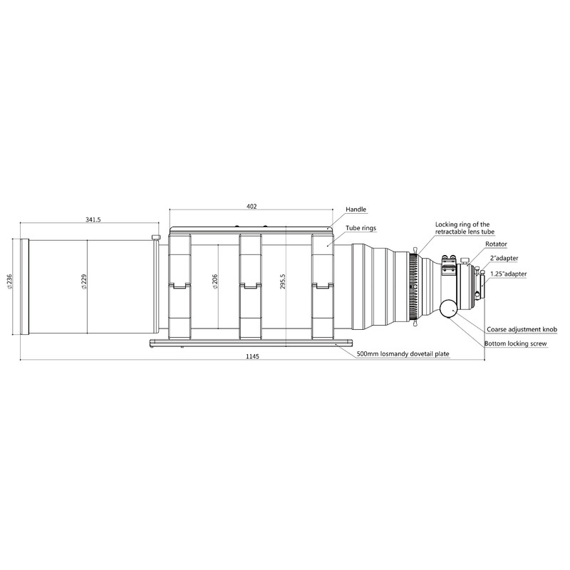 Askar Refractor apochromat AP 203/1421 OTA