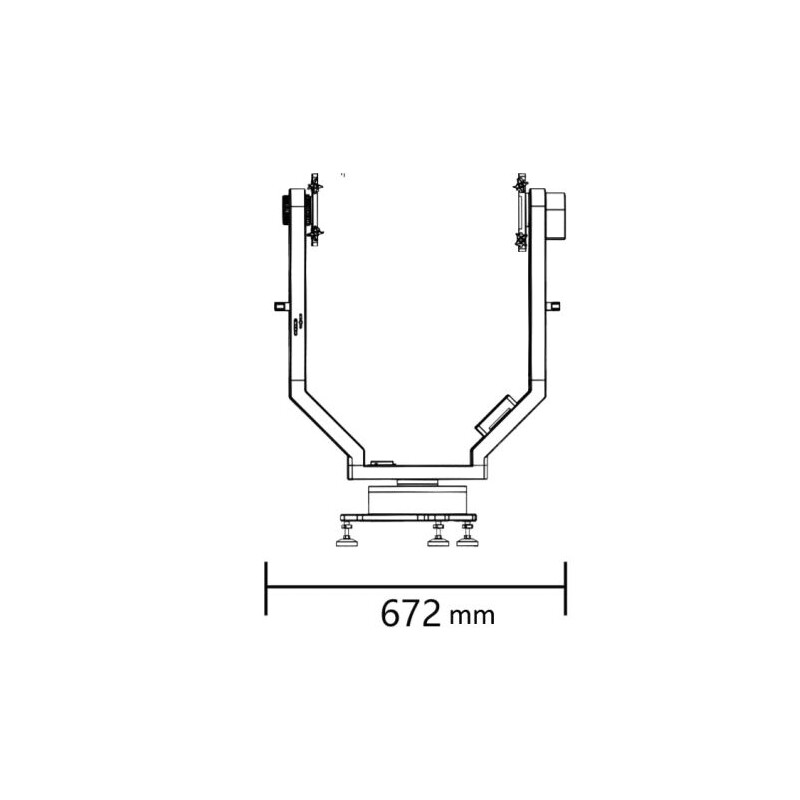 Montura iOptron Montierung HAZ130 Strain Wave Alt-AZ