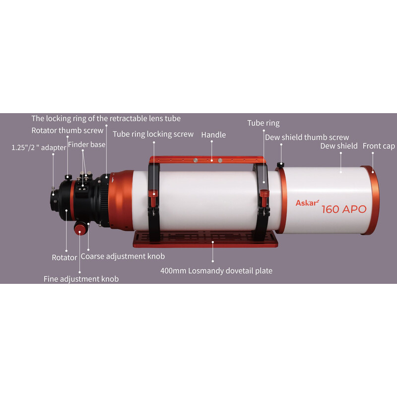 Askar Refractor apochromat AP 160/1120 Triplet OTA