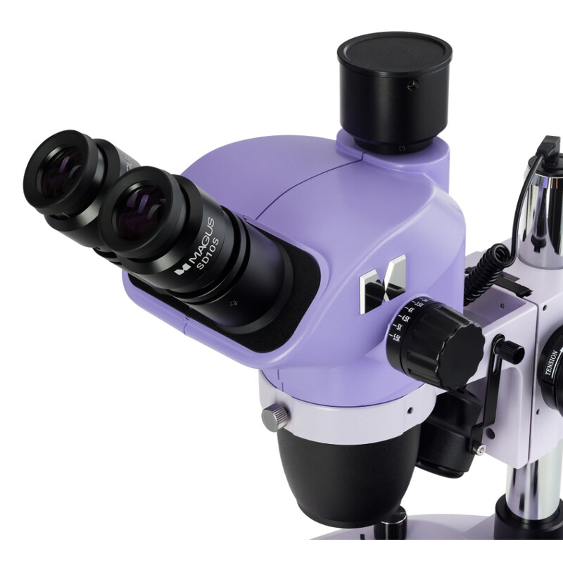 MAGUS Microscopul stereoscopic 8T 6.5x-55x trino Greenough 3W LED